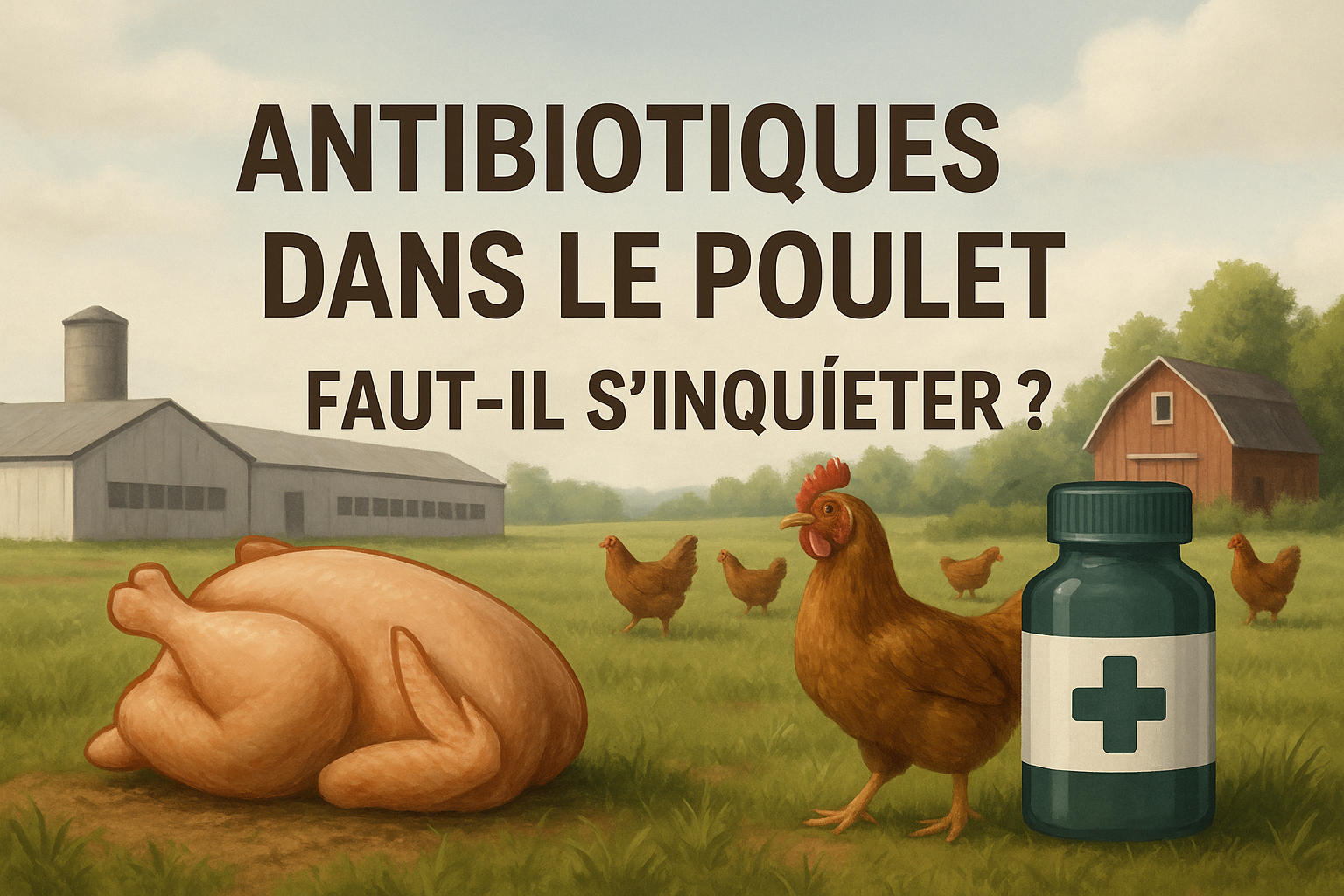Antibiotique dans le poulet faut il s'inquiéter ?